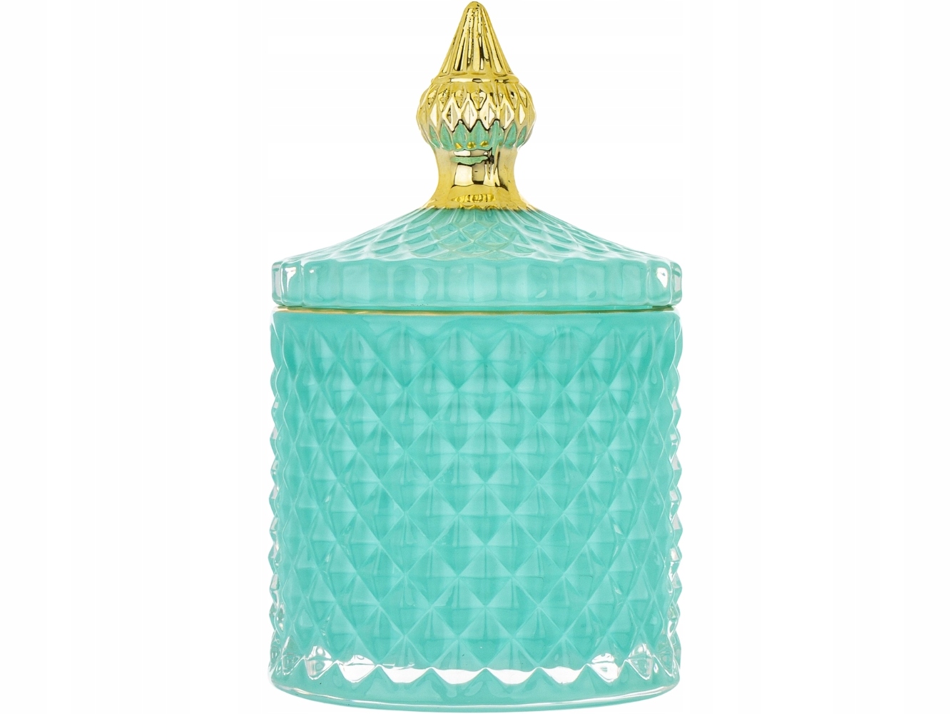 SZKLANY Pojemnik 14 x 8,5 cm NA WACIKI PŁATKI KOSMETYCZNE - Miętowy Kod producenta 156330