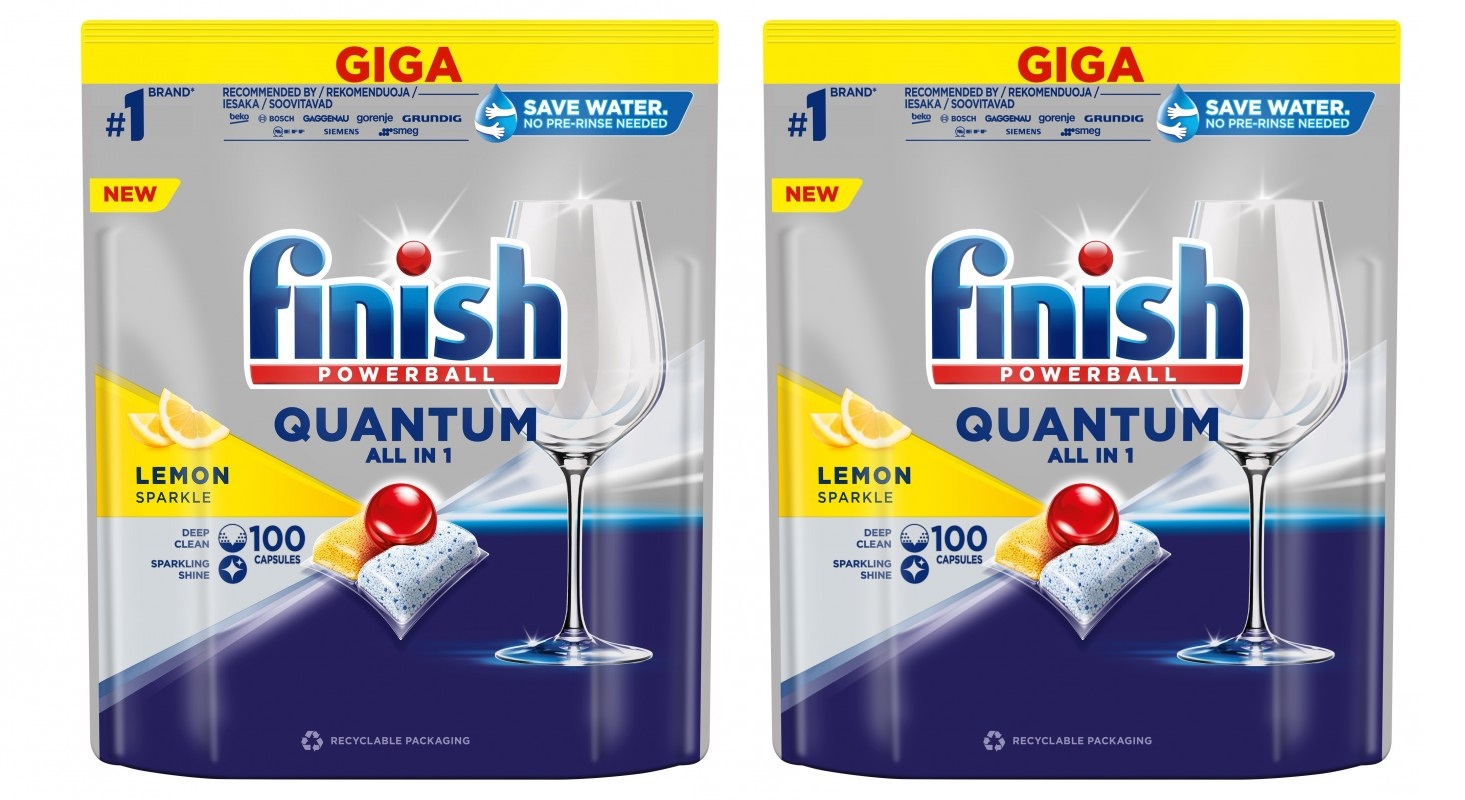 Levně Tablety do myčky Finish Quantum All in 1 Citron 200 ks
