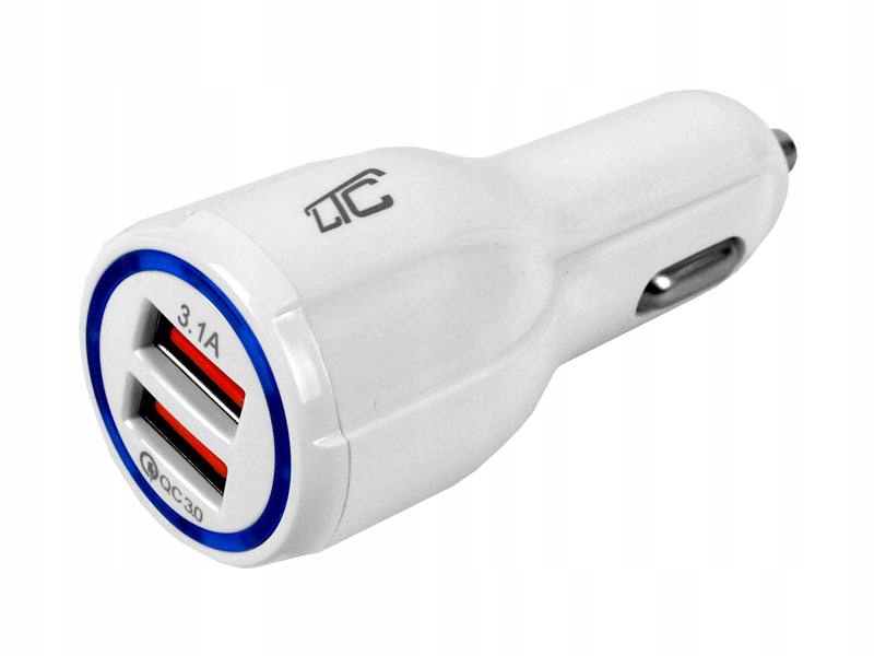 

Ładowarka samochodowa 2xUSB Ltc 3.1A Quick Charger