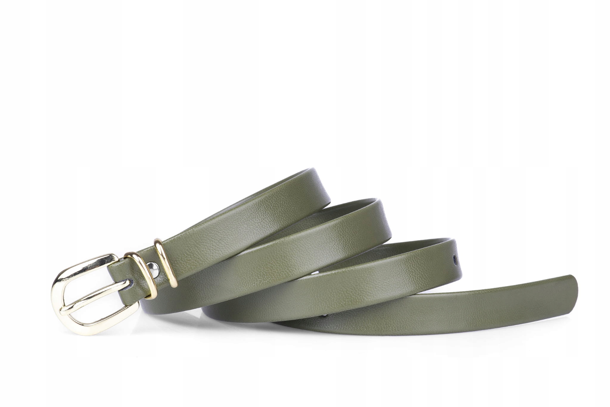 

Pasek damski klasyczny khaki mat 1,5 cm