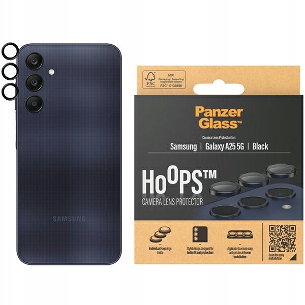 Tvrzené Sklo Pro Samsung A25 5G Panzerglass Hoops Camera Lens Protector