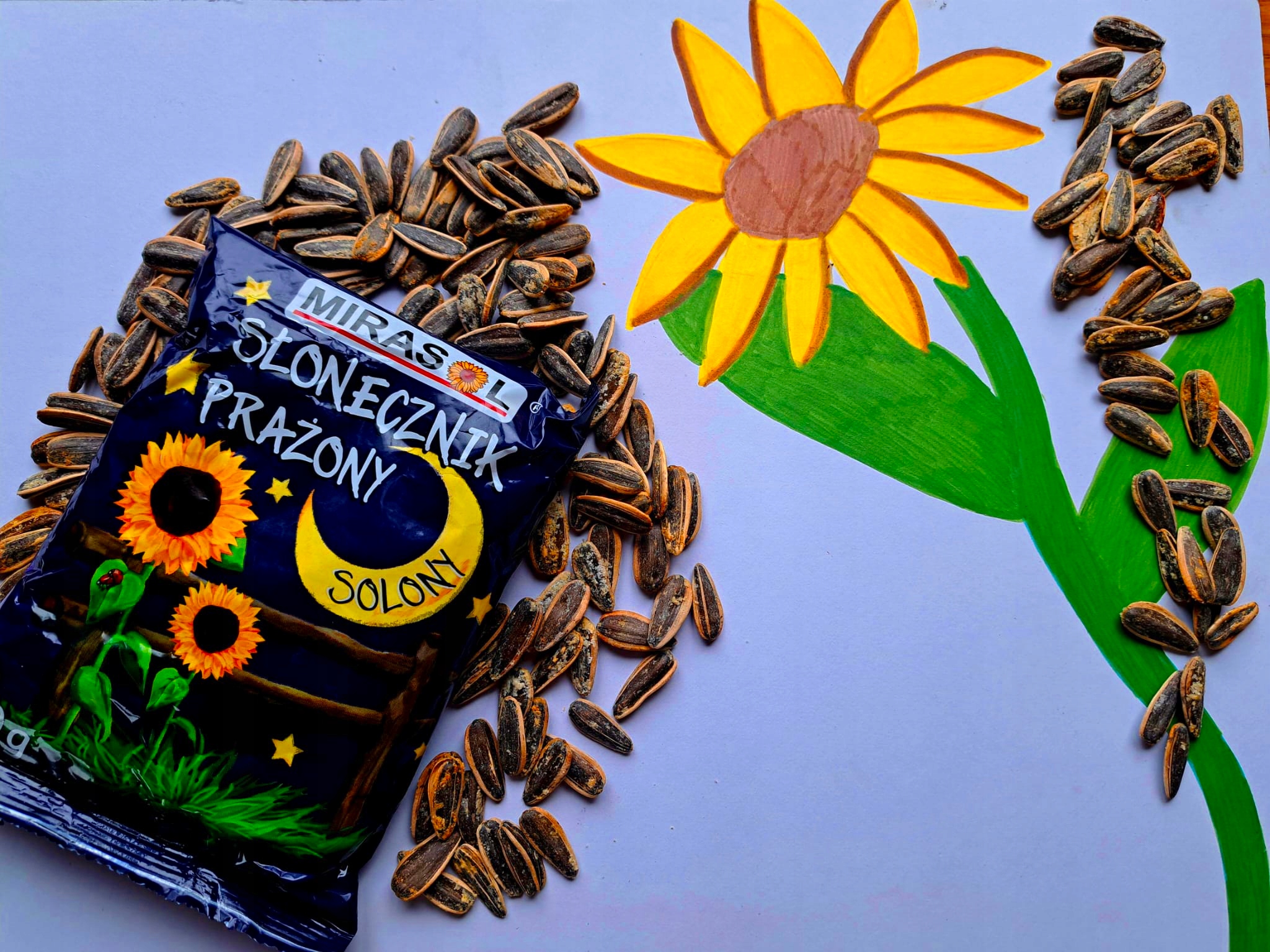 Levně Slunečnice Mirasol solená 80 g Dárek