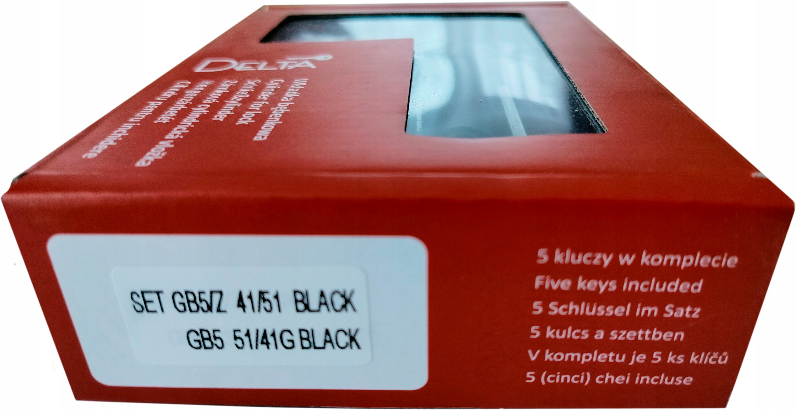 Vložky 1 kľúča do Delta Perfect 68X Magnum68 Zew Čierne