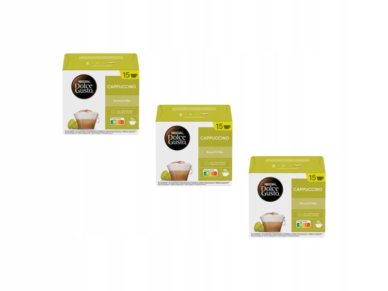 Kapsułki Nescafe Cappuccino do ekspresu Nescafe Dolce Gusto 3x15 szt.