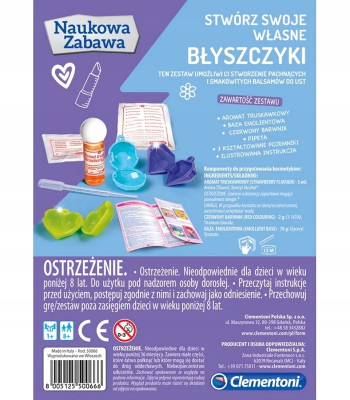 STWÓRZ SWOJE WŁASNE BŁYSZCZYKI CLEMENTONI Kod producenta 50066