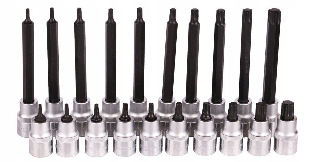 ZESTAW NASADEK 1/2" Z BITEM TORX 20 el. WKŁAD SZAFKI HONITON Waga produktu z opakowaniem jednostkowym 3 kg