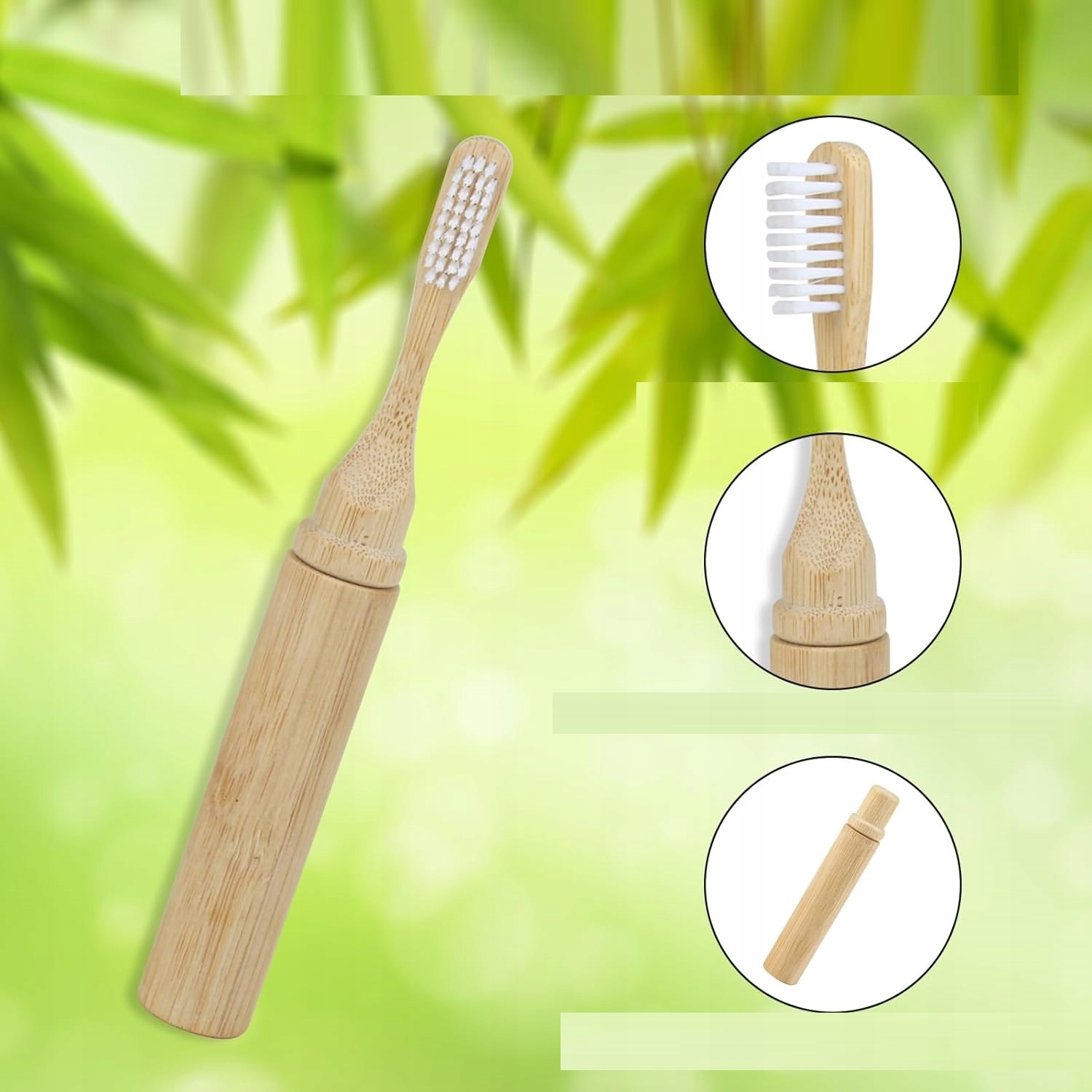 BAMBUSOWA SZCZOTECZKA DO ZĘBÓW PODRÓŻNA SKŁADANA Marka UMA