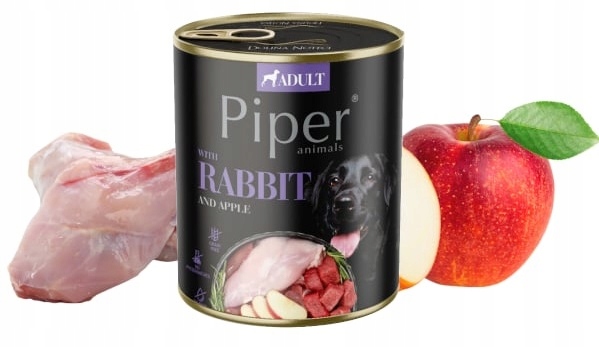 Piper Animals z Królikiem i Jabłkiem 800g with Rabbit dla psa ...