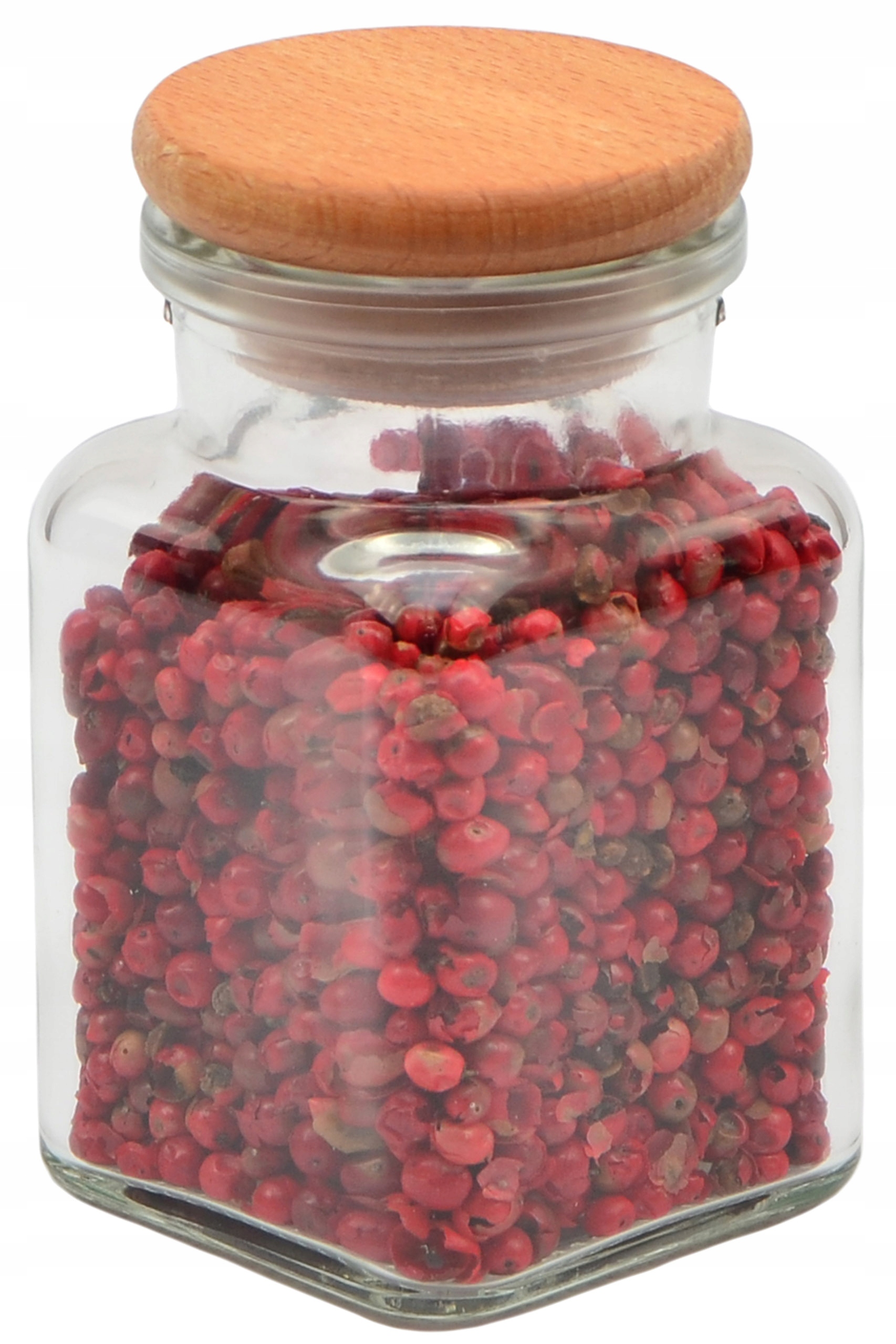 Słoiczki na przyprawy 20 szt 150 ml kwadratowe słoiki z drewnianym korkiem