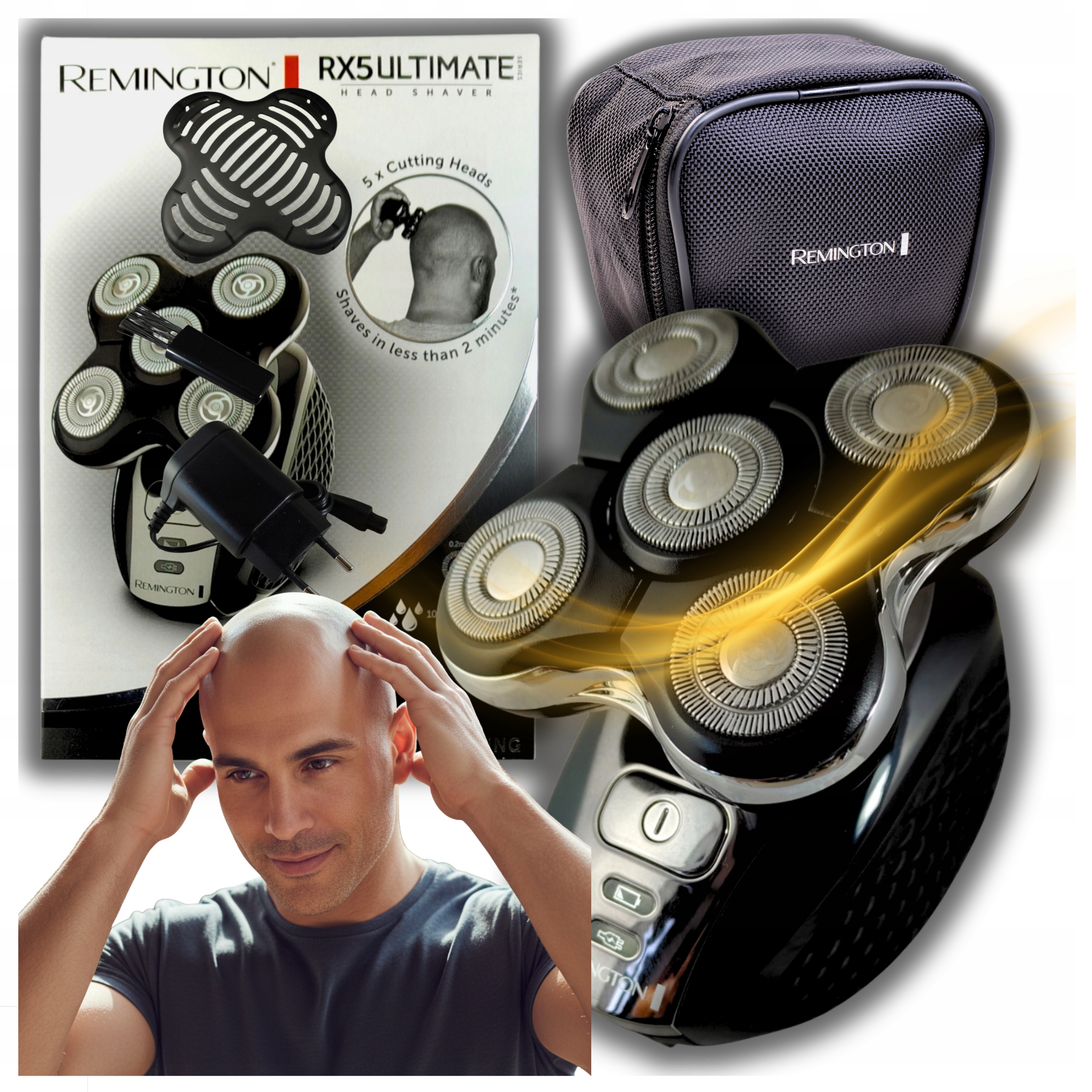 Golarka Do Głowy Na Łyso Remington Nowoczesna Maszynka Męska Profesjonalna!