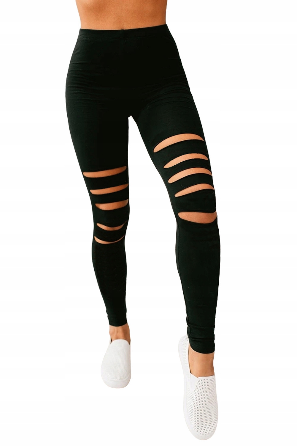 

Legginsy Rozcięcia Z Dziurami Leginsy Rurki XL/XXL