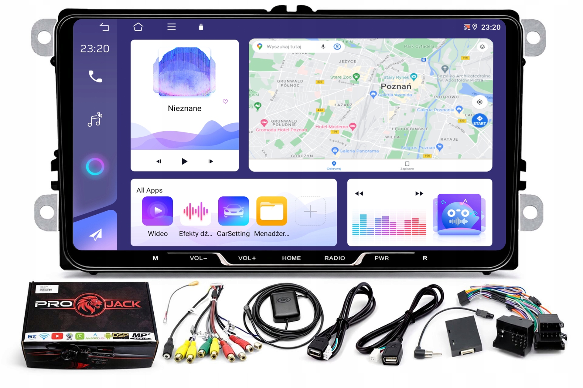 Rádio Navigácia Gps Android Skoda Yeti 2007-2013 Wifi Carplay 4/64GB