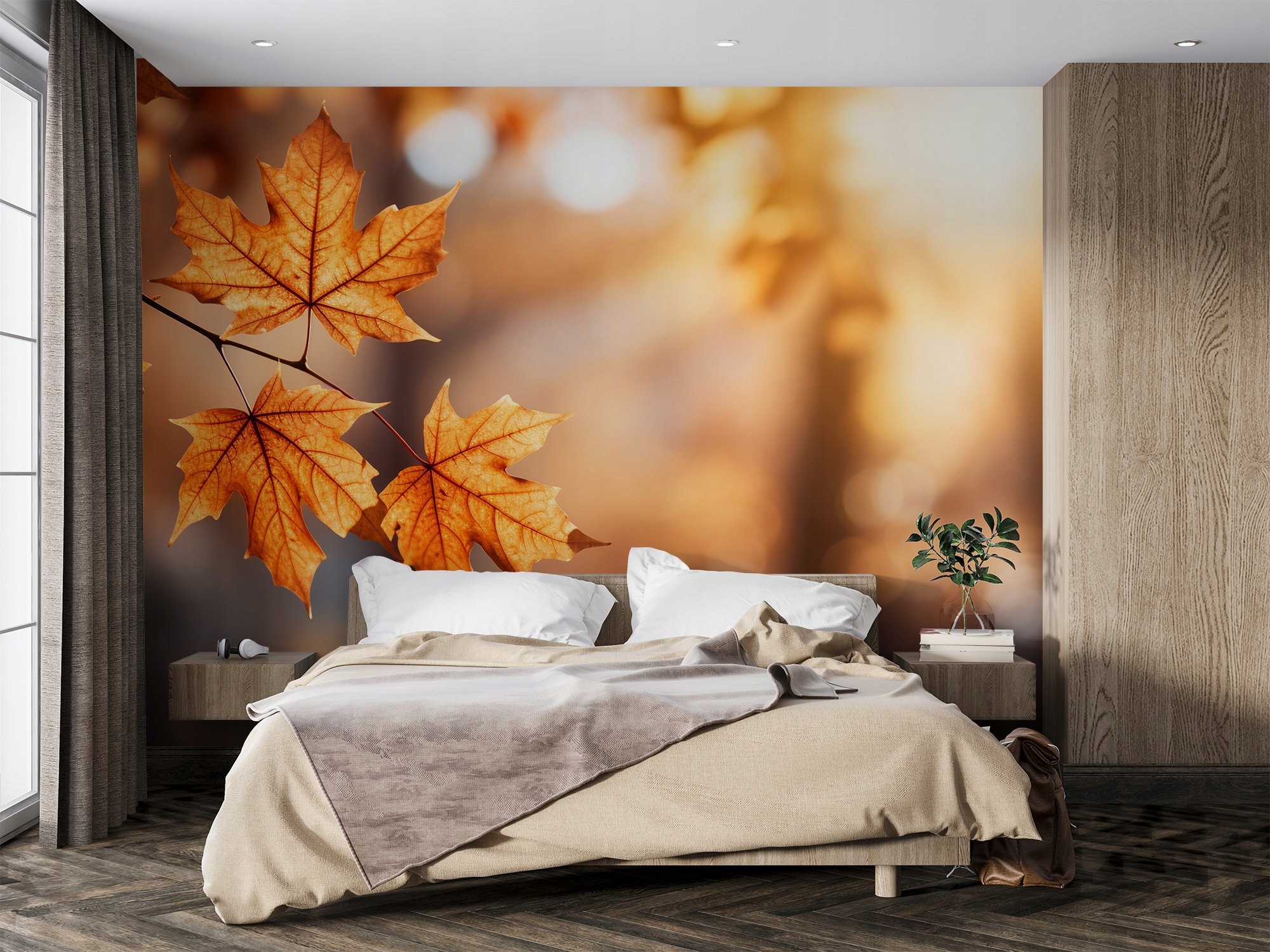 Fototapeta Samoprzylepna Jesienny Lis Do Sypialni Salonu 400x280