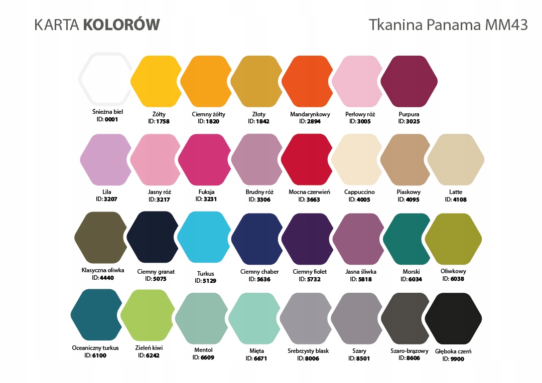 TKANINA na metry PANAMA strecz MM43 (J. róz 3217) Kolor róże