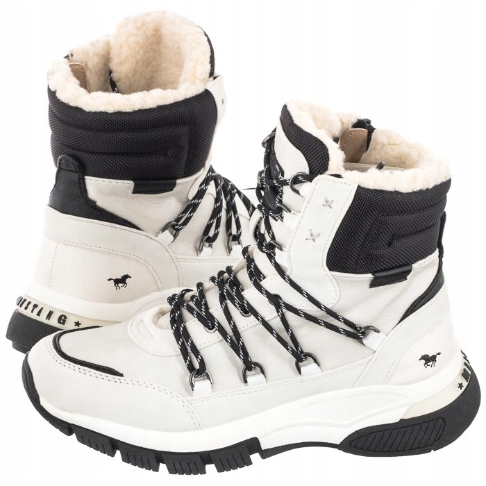 

Buty Damskie Sneakersy Botki Mustang Białe 49C0055