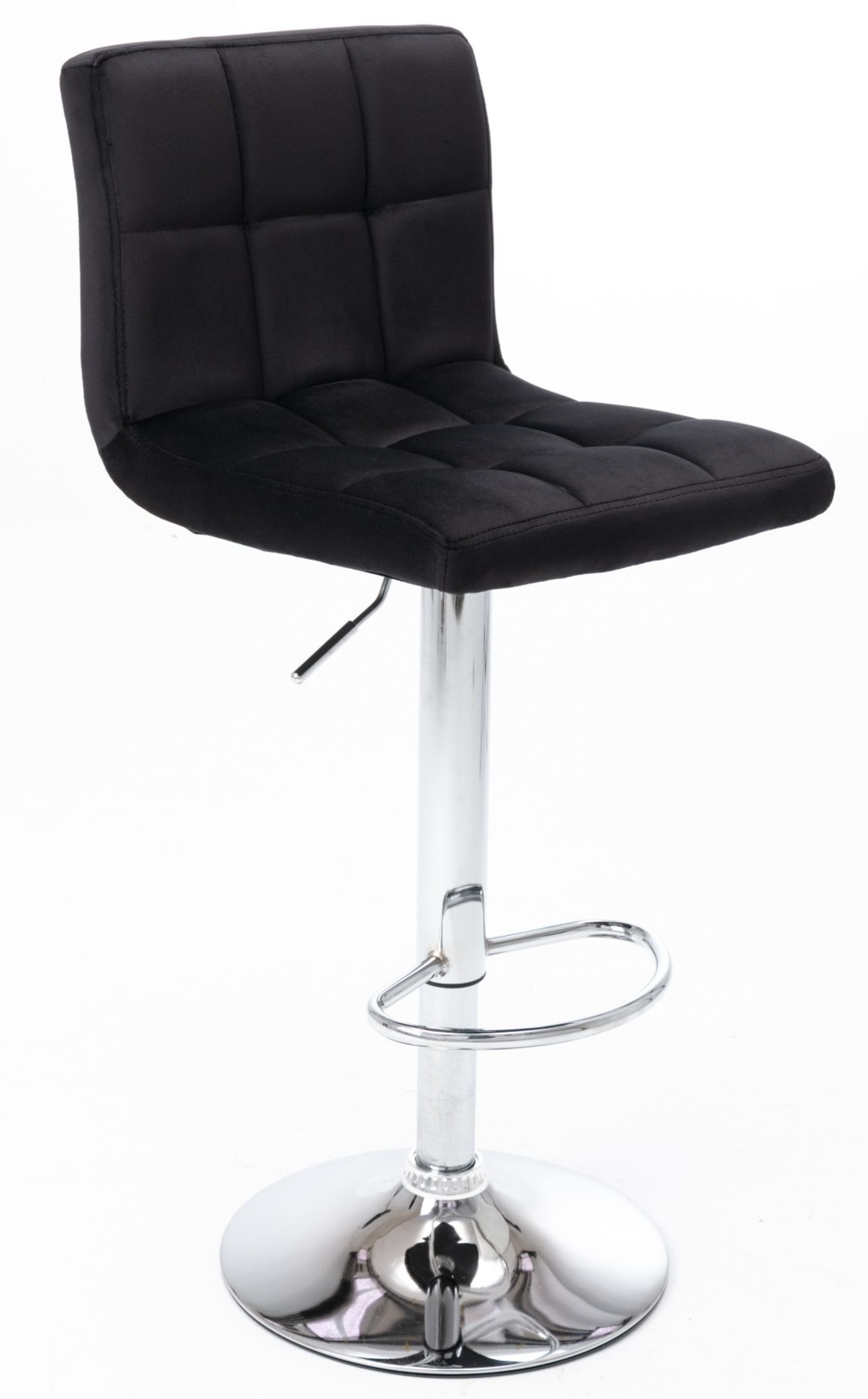 

Hoker welur Czarny podstawa Chrom velvet n12
