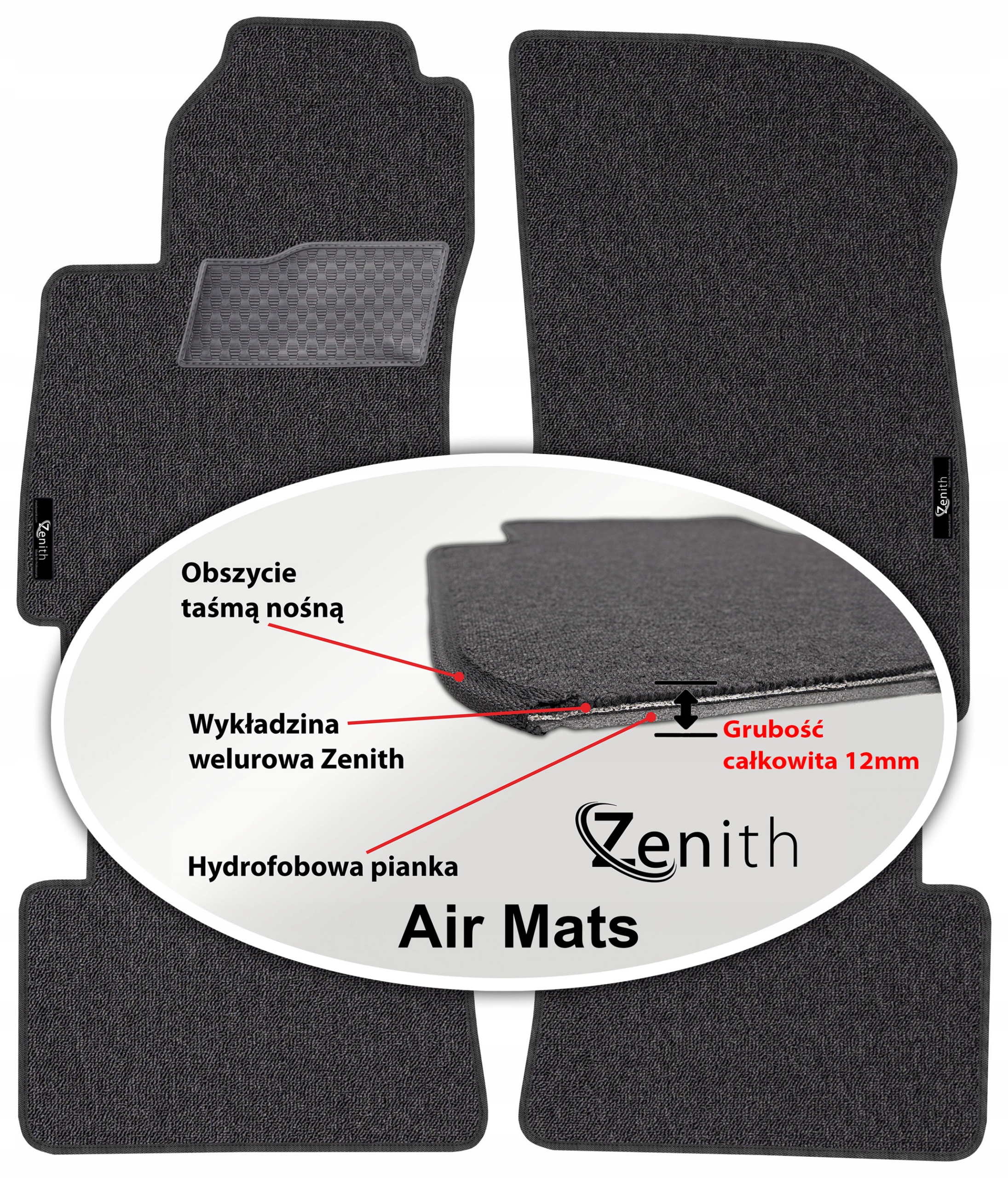 Daewoo Nubira 1999-2003 Velúrové koberčeky do auta Zenith Air Mats