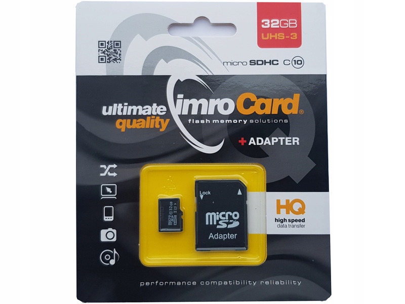 Karta pamięci IMRO microSDXC 32GB + Adapter