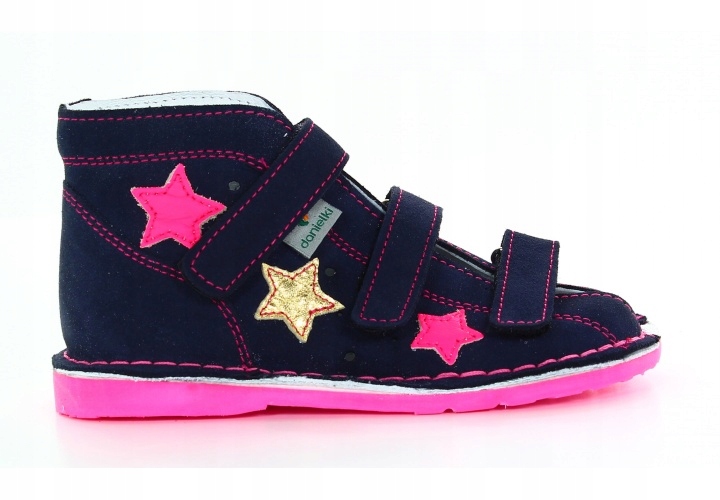 Danielki kapcie profilaktyczne TA135 granat fluo F rozmiar 27