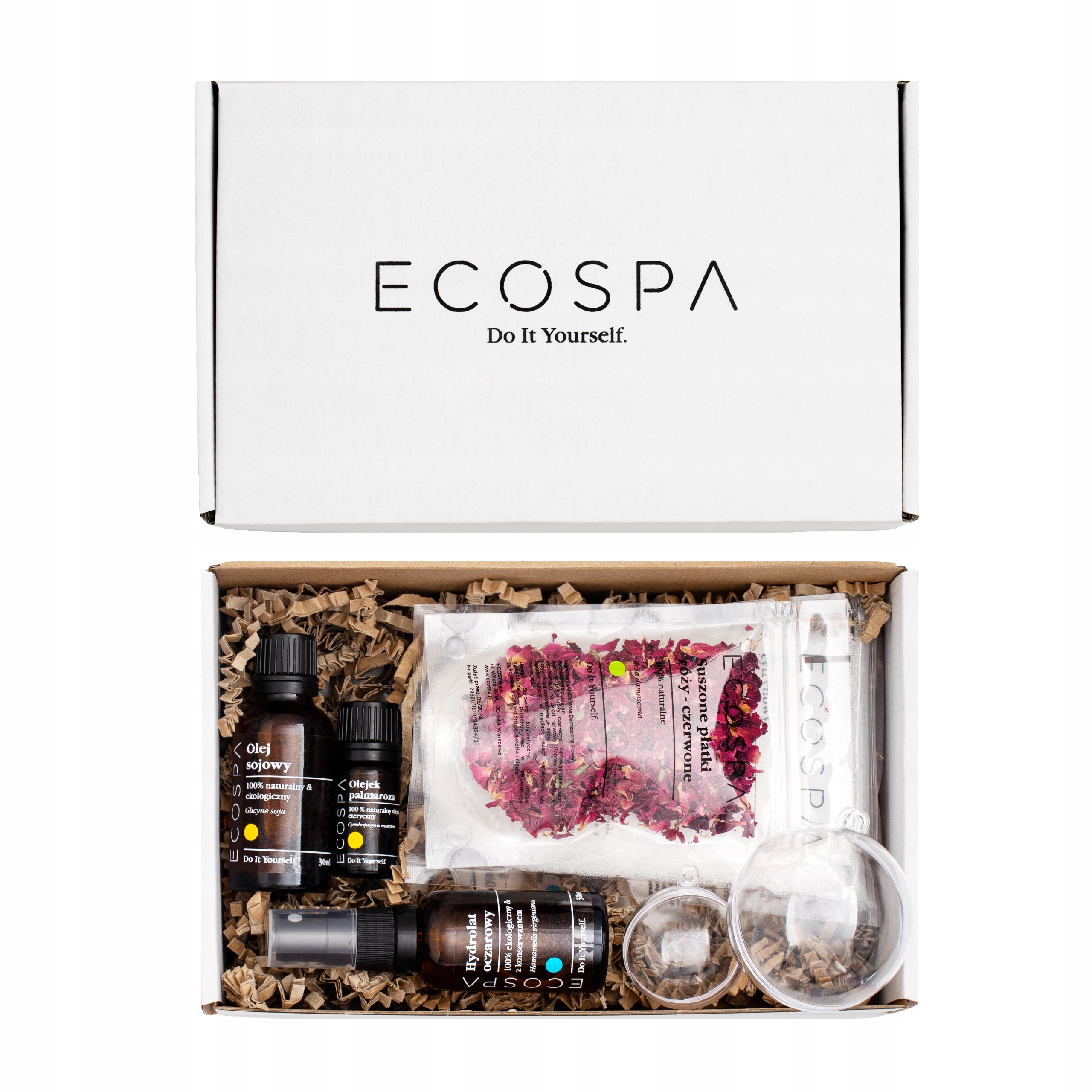 Zestaw Prezentowy Naturalne Kule Do Kąpieli Róża 7 Szt Diy Ecospa