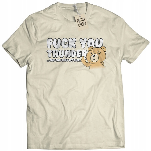 

Fuck You Thunder (męska koszulka t-shirt) M