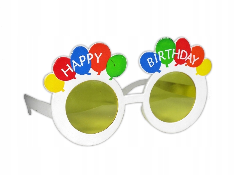 

Okulary '' Urodzinki '' 1 sztuka/białe