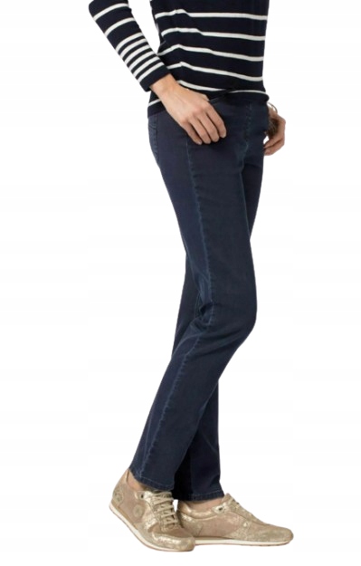 Raphaela Modré Jednoduché Džíny Středního Střihu, Velikost 48 Jpc