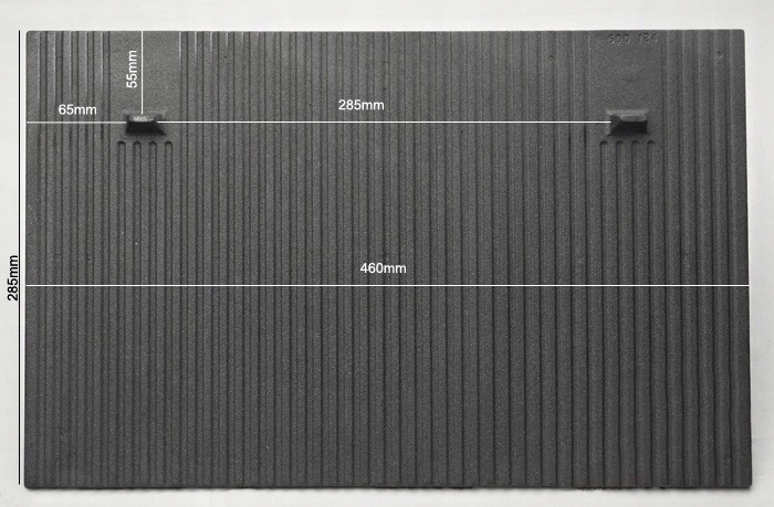 Płyta tylna do kominka kominkowa 46x28,5 TYP2 Typ Inne elementy