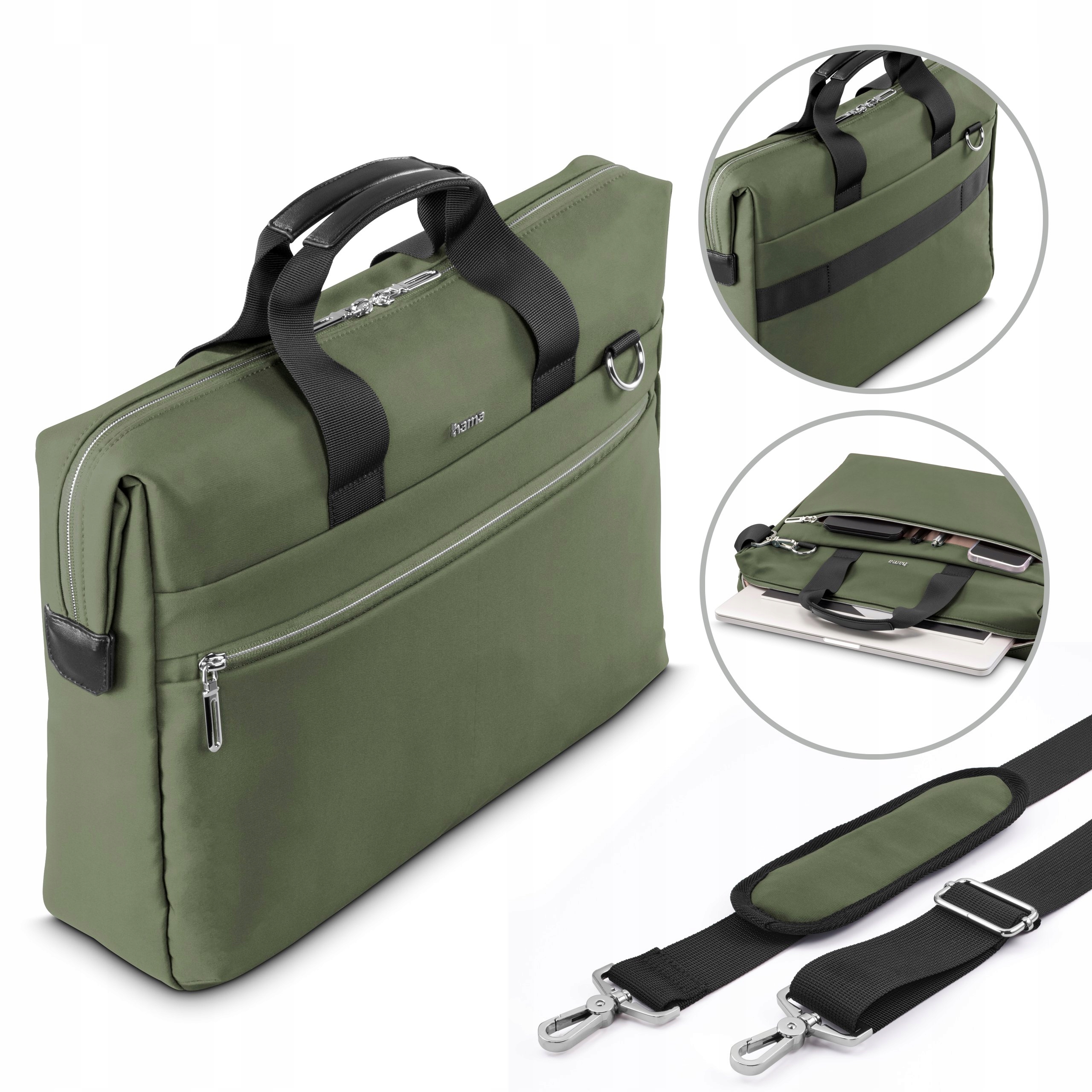 Hama Torba Ultimate Na Laptopa 15.6 16.2 " do 16 cali Zielona Pokrowiec
