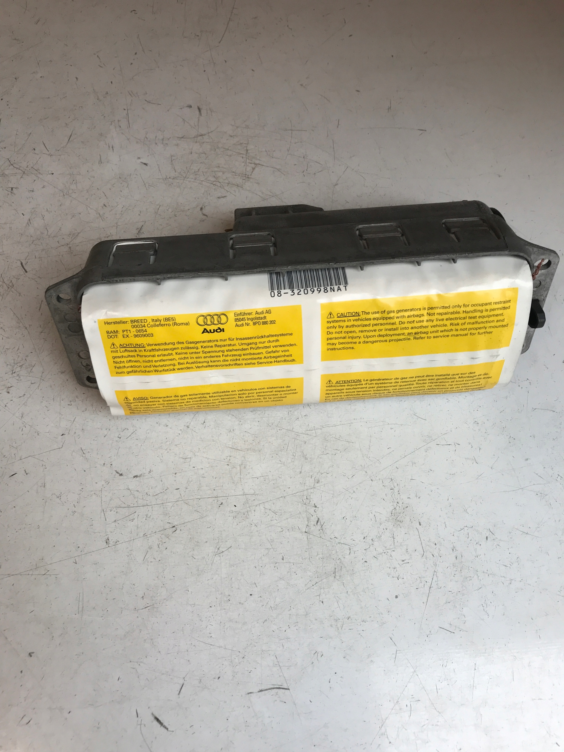 airbag airbag spolujezdce AUDI A3 8P0 8P0880202