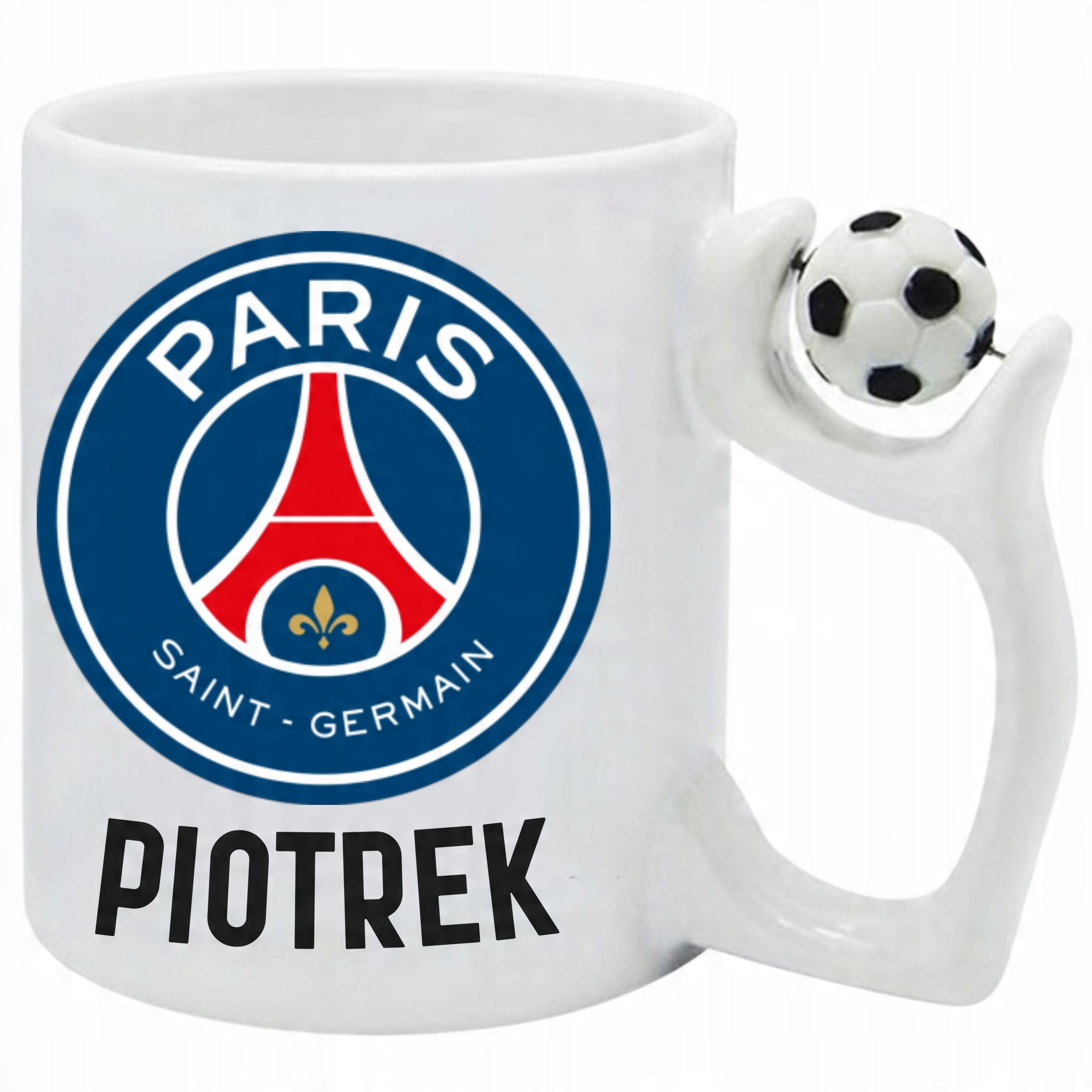 

Kubek piłkarza fana Psg Paris Imię Różne Kluby