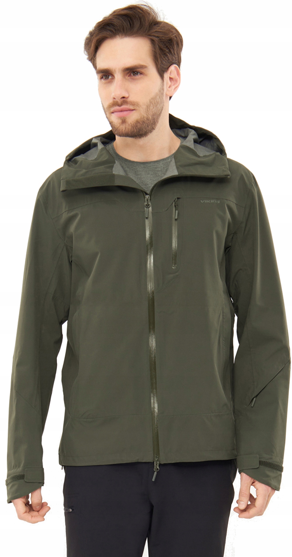 Pánská trekingová bunda Viking Trek Pro 2.0 Man khaki vel. L Hardshell