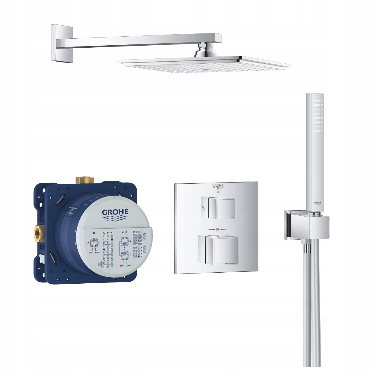 Grohtherm Cube Podtynkowy Zestaw Prysznicowy Allure 230 Grohe 34741000