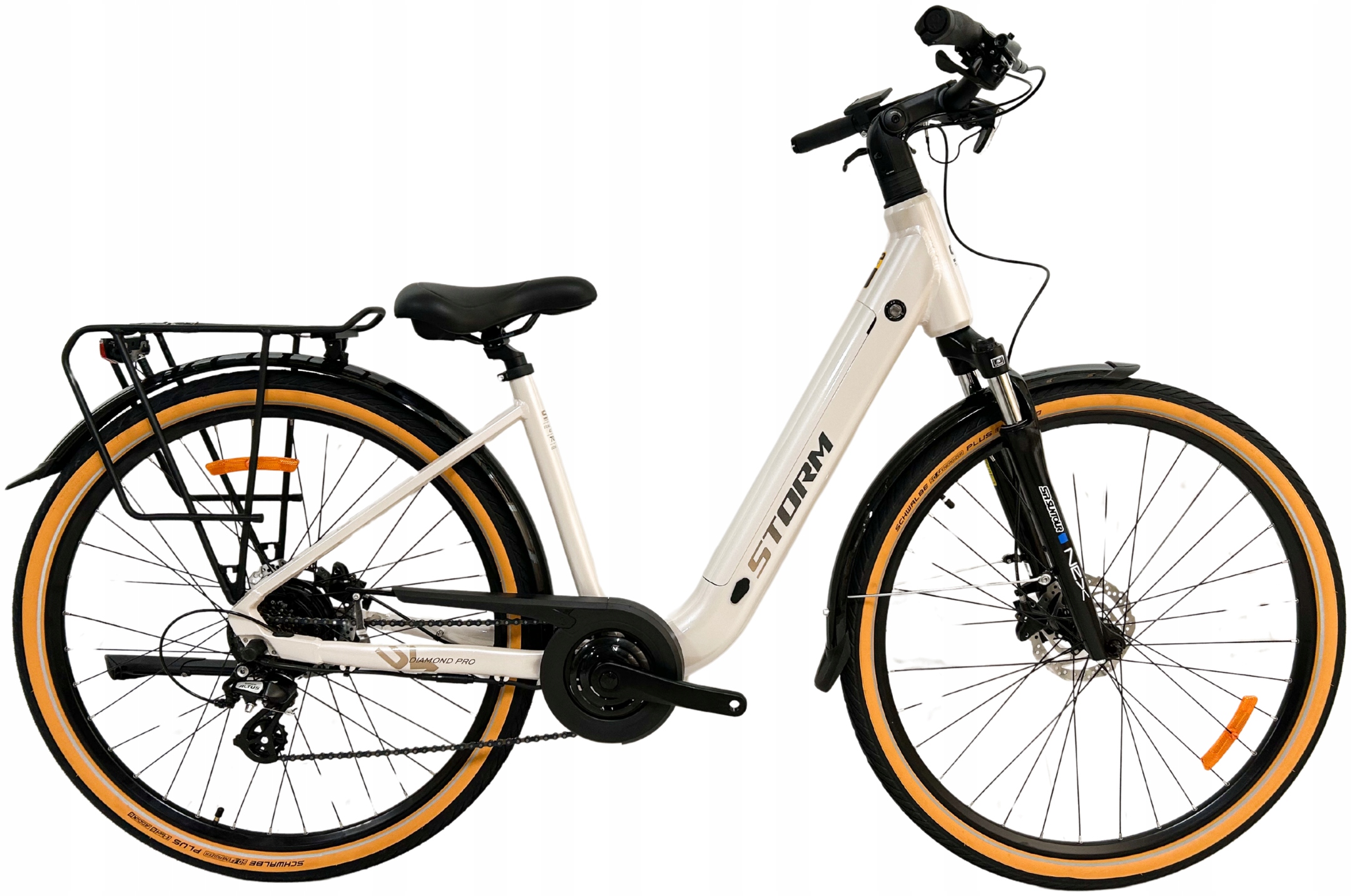 Rower Elektryczny damski Storm E-diamond Pro 1.0 rama 19 28 cappuccino 2025