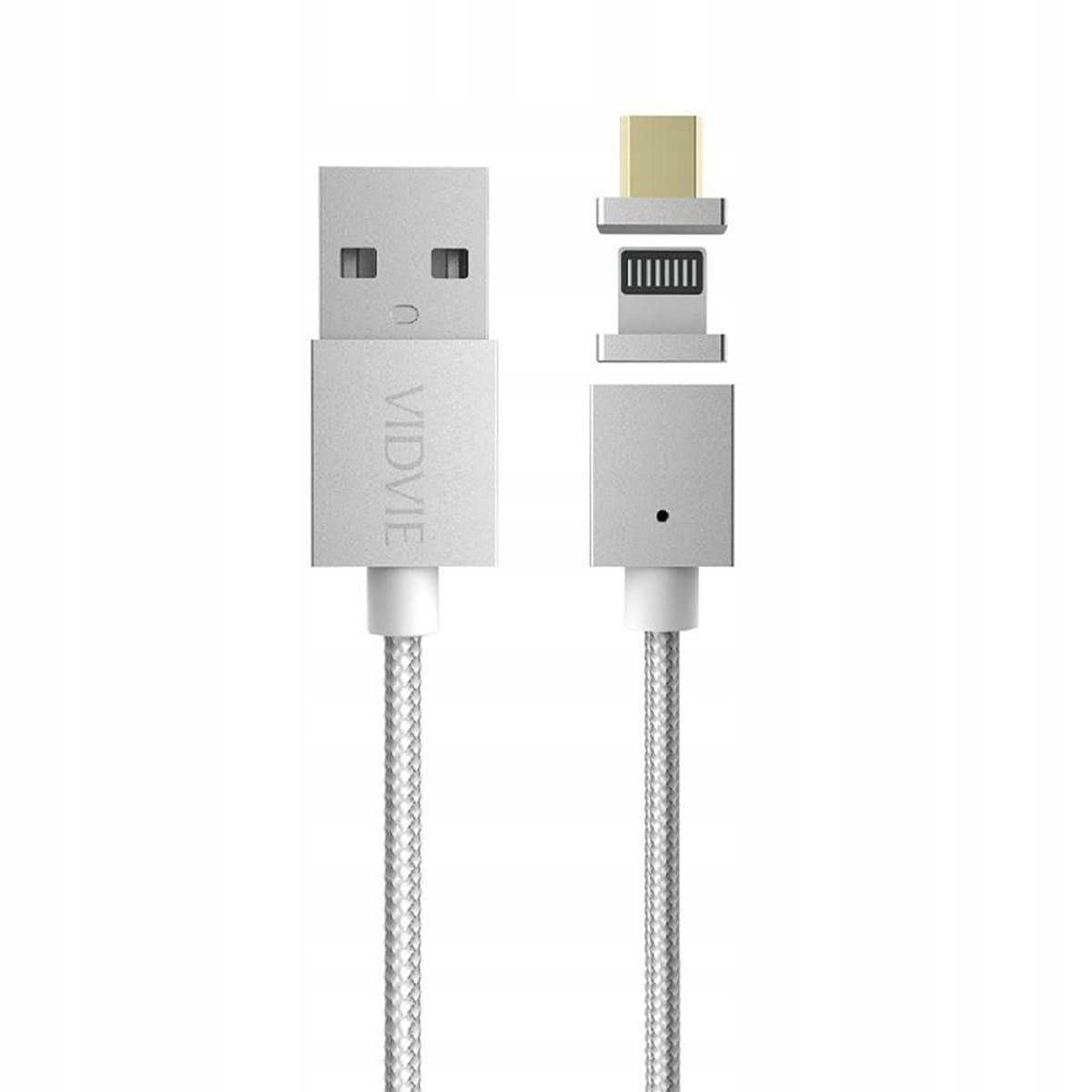 

Kabel Vidvie CB420 Magnetic USB/micro lightning 1m