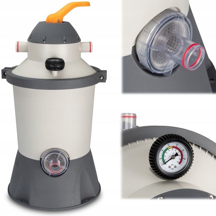 Pompa Filtrująca Do Basenu 3028L/h Filtr Piaskowy Do Basenu Węże