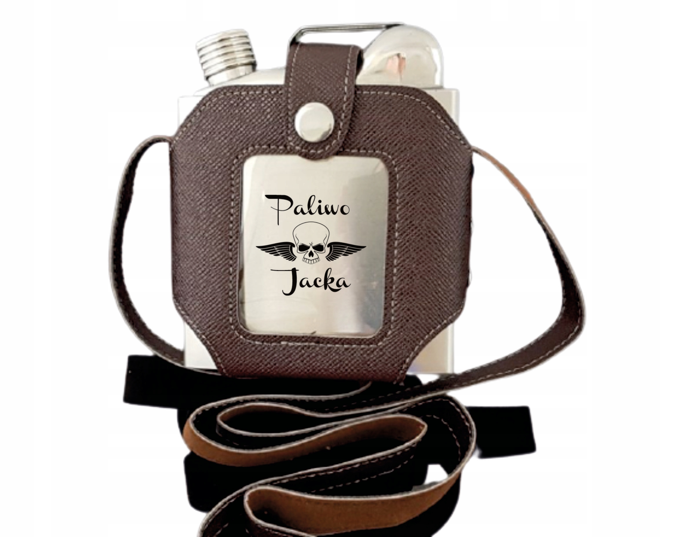 Piersiówka 540 ml w ETUI+ grawer