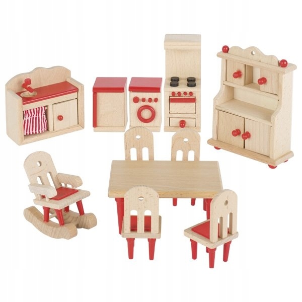 Купить Деревянная мебель для кукольного домика 11 шт. Гоки: отзывы ...