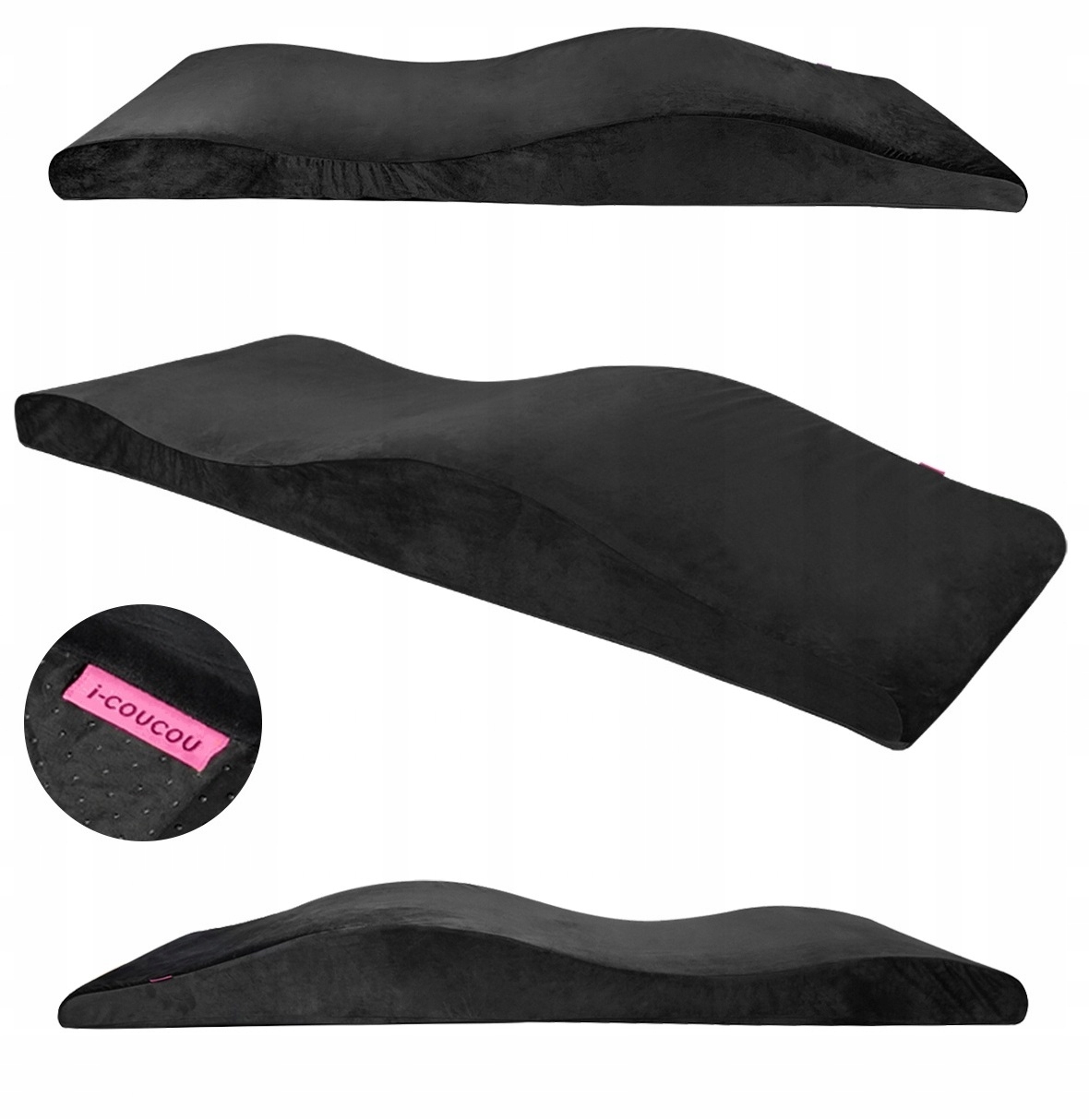 Matrace Kosmetická Anatomická Prodlužování Řas Pěna Visco Černá 70 cm