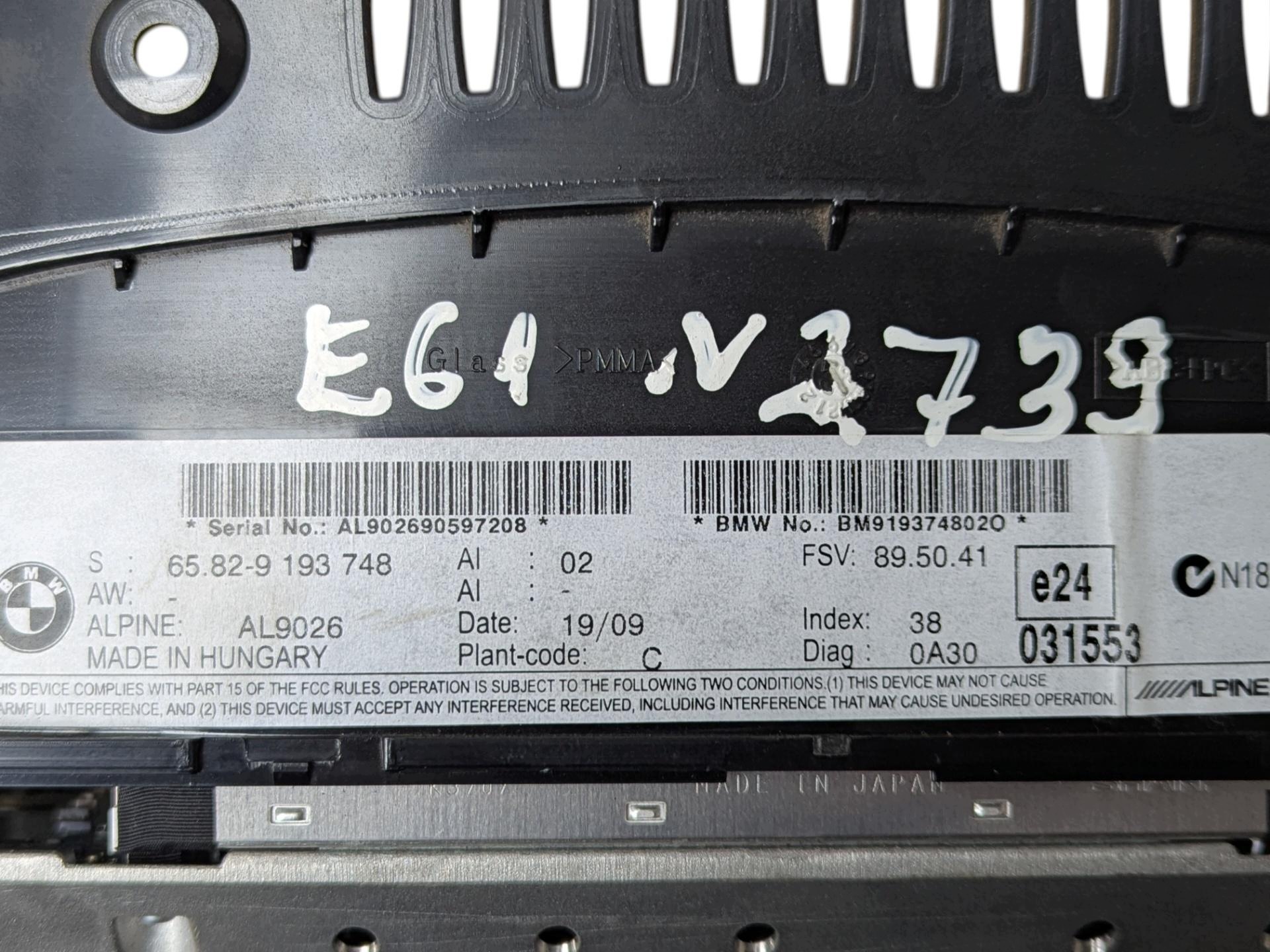 Bildschirm, multimedia BMW 5 E60/E61 facelift E61 2009 9193748