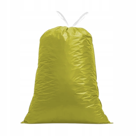 ŻÓŁTE Worki do segregacji śmieci z taśmą PLASTIK 120L 10 SZT LDPE MOCNE