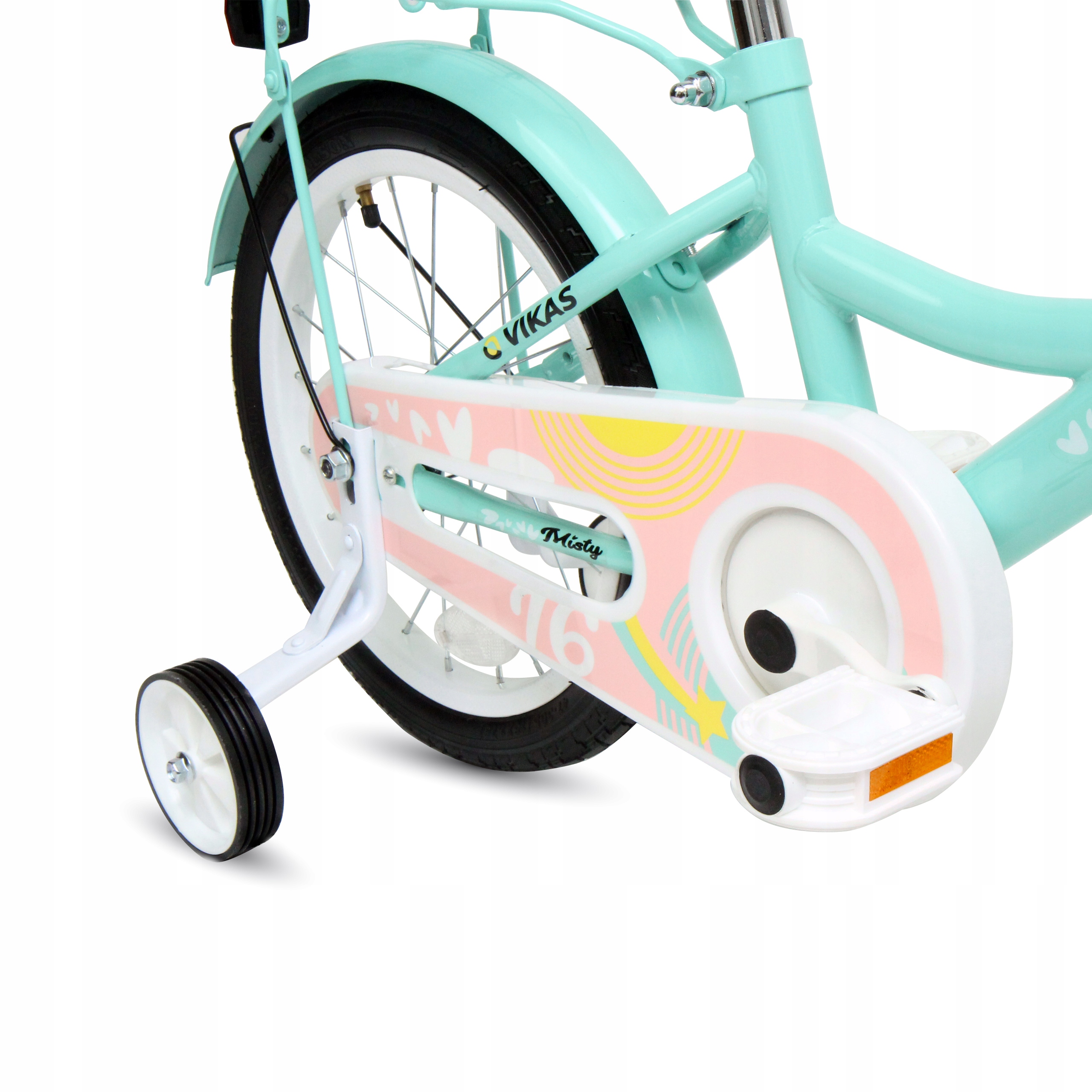 ROWER DZIECIĘCY ROWEREK 16 cali DLA DZIEWCZYNKI KOSZYK + PROWADNIK GRATIS Marka VIKAS