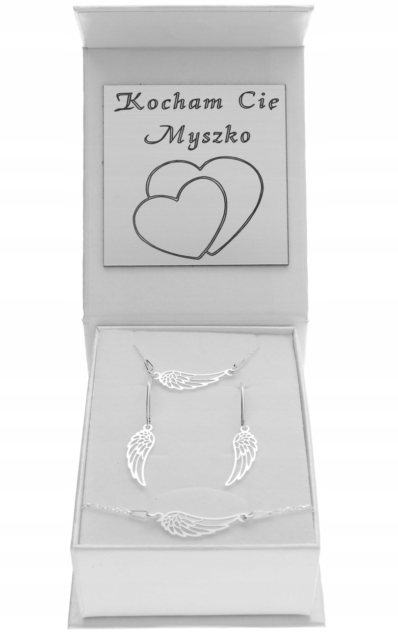Komplet křídel Wings Gravírování stříbro 925