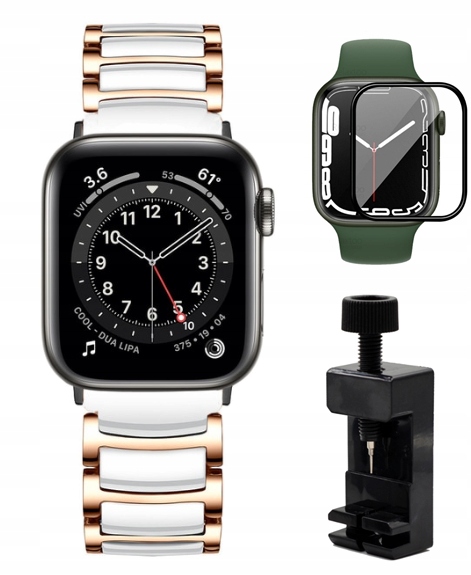 Bransoleta pasek Apple Watch Series 10 11 42mm Szkło hartowane +narzędzie