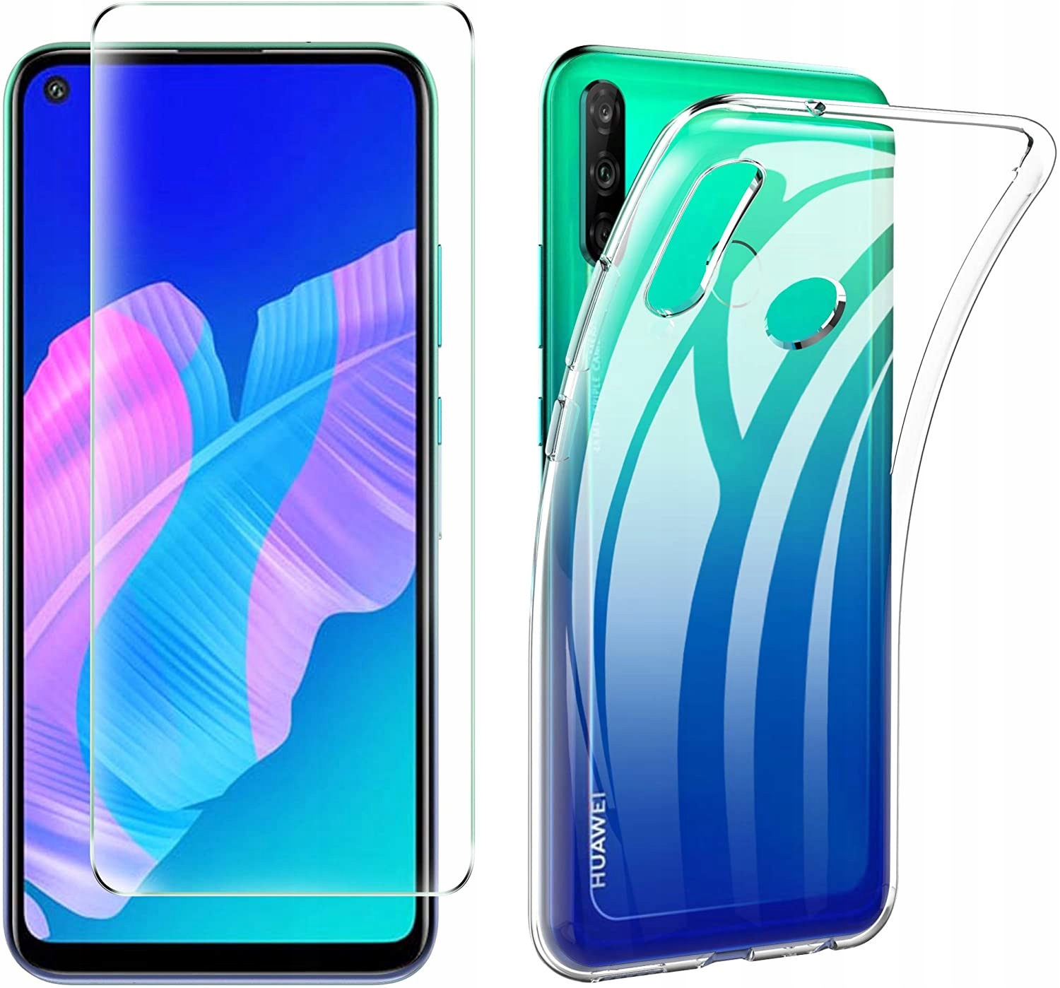 

Etui Premium Clear Case Huawei P40 Lite E + Szkło