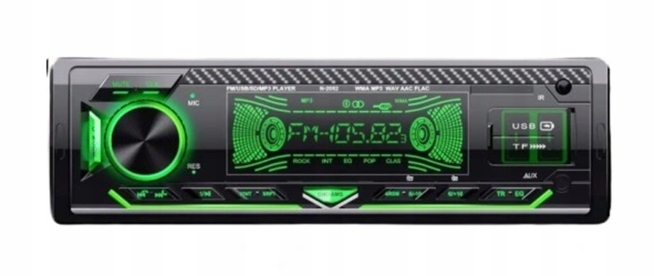 Radio Samochodowe z 7 kolorami diod Led
