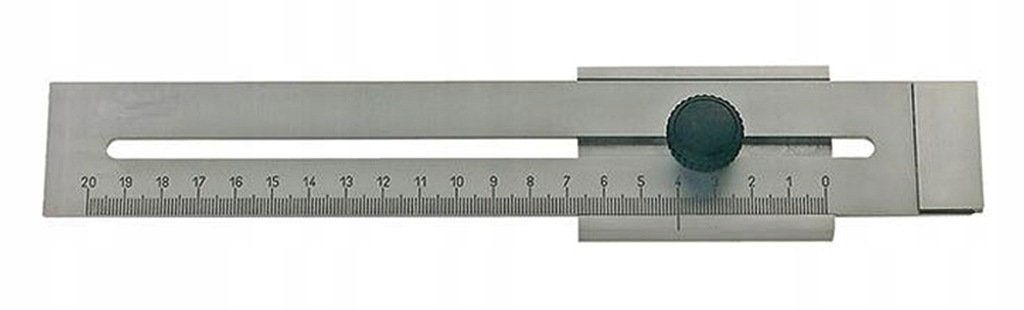 Suwmiarka traserska 200mm stalowa precyzyjna z płaskim suwakiem Format