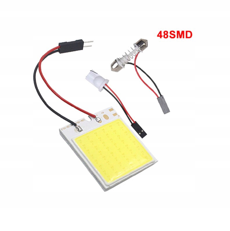 

W5W C5W T10 Led Panel Moduł Cob 48 Mocna Biała
