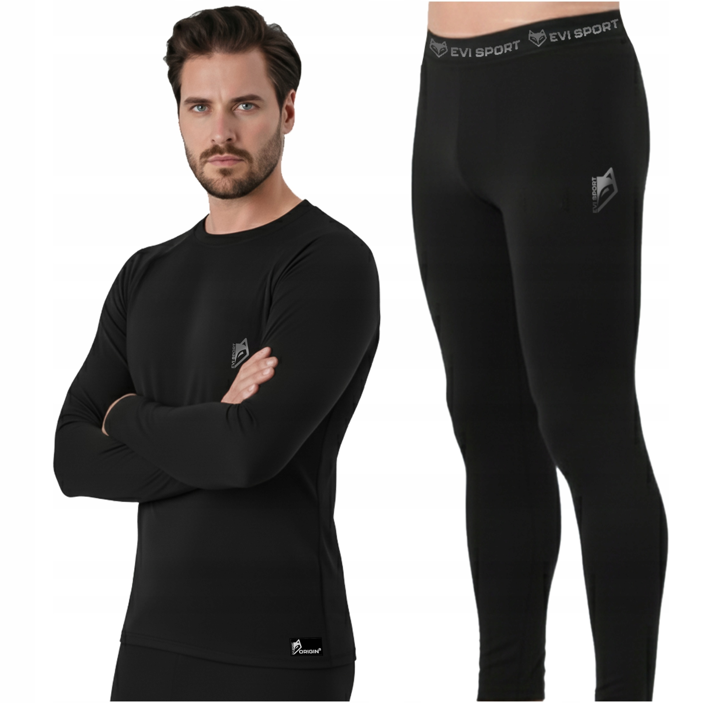 Termoaktivní Spodní Prádlo Pánské Komplet Termo Oblečení Sada Na Zimní Lyžování L