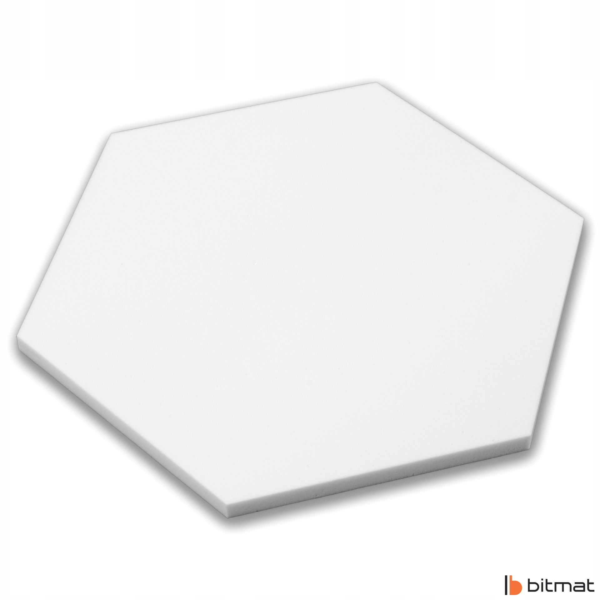 Panele akustyczne SZEŚCIOKĄT ścienny dekoracyjna redukcja echo pogłos 2cm Szerokość produktu 50 cm